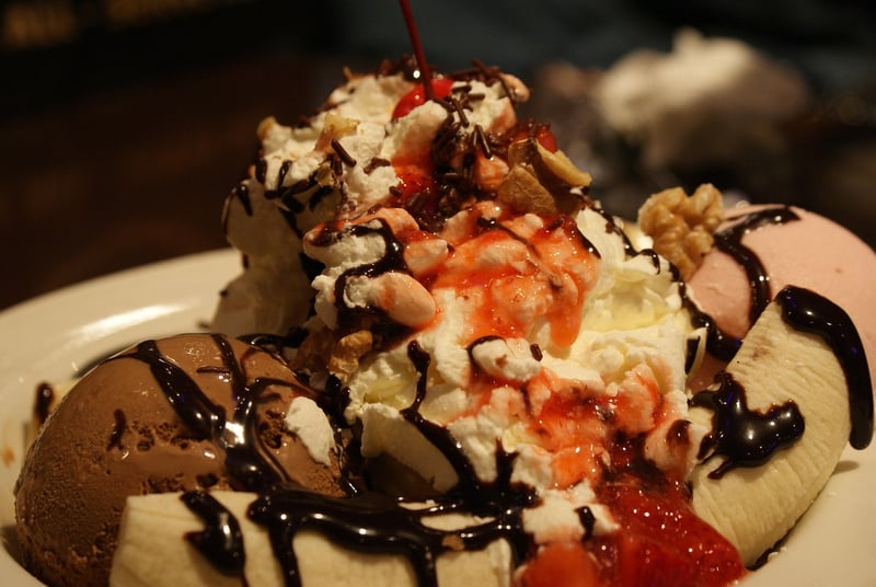 Tropical Fruit Sundaes